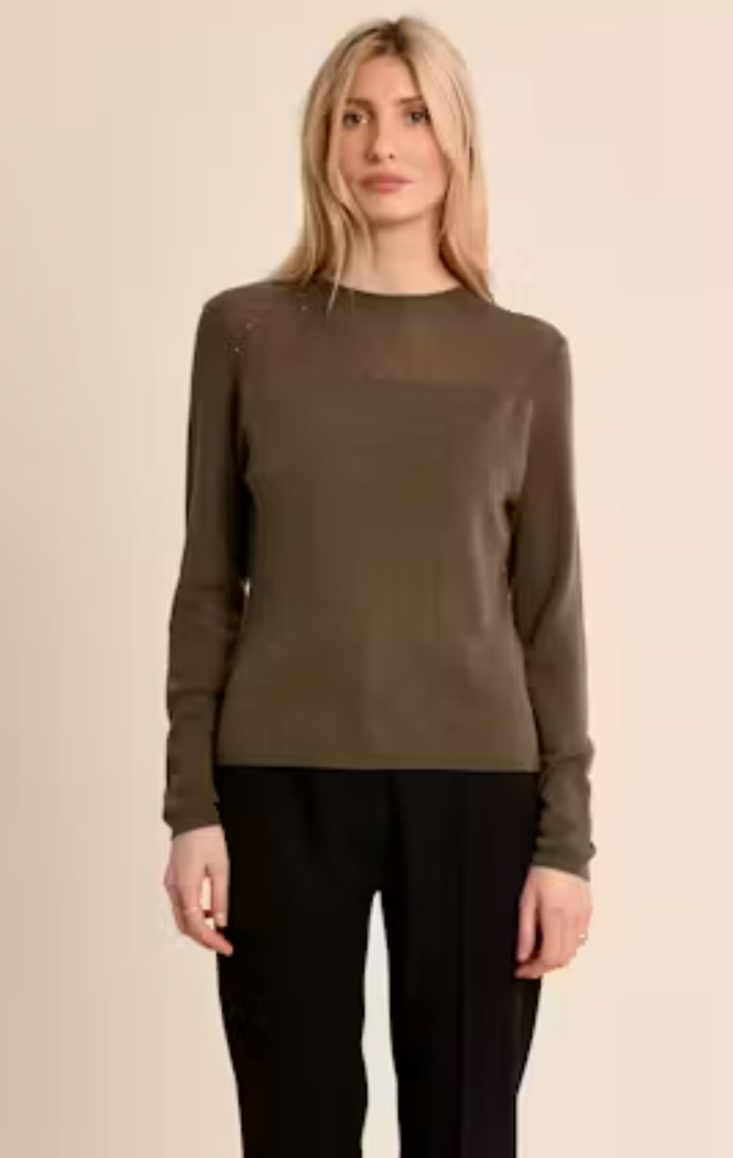 Sparkle Shoulder L/S Sweater
