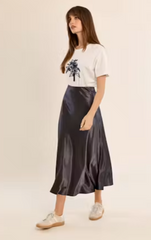 Woven Midi Skirt
