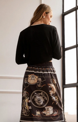 Samir Satin and Knit Sweater