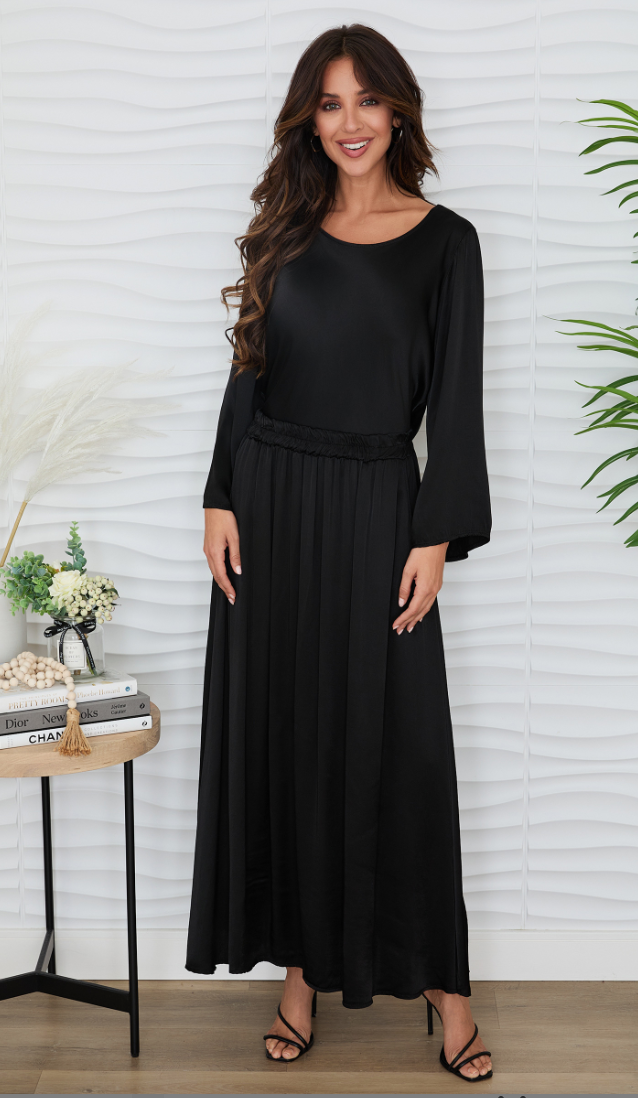 Silky Long Sleeve Blouse