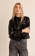 Leather Button Down OverShirt