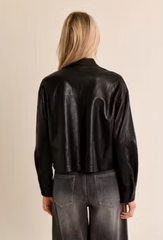 Leather Button Down OverShirt