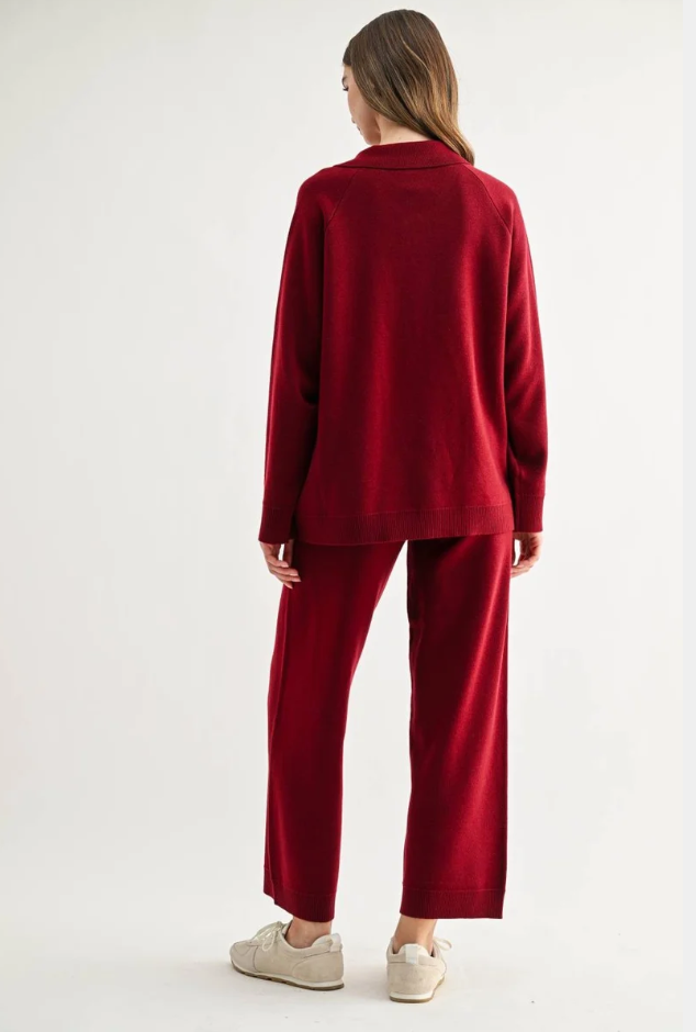 Sia Straight Leg Knit Pant
