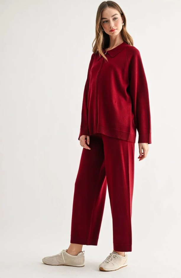 Sia Straight Leg Knit Pant