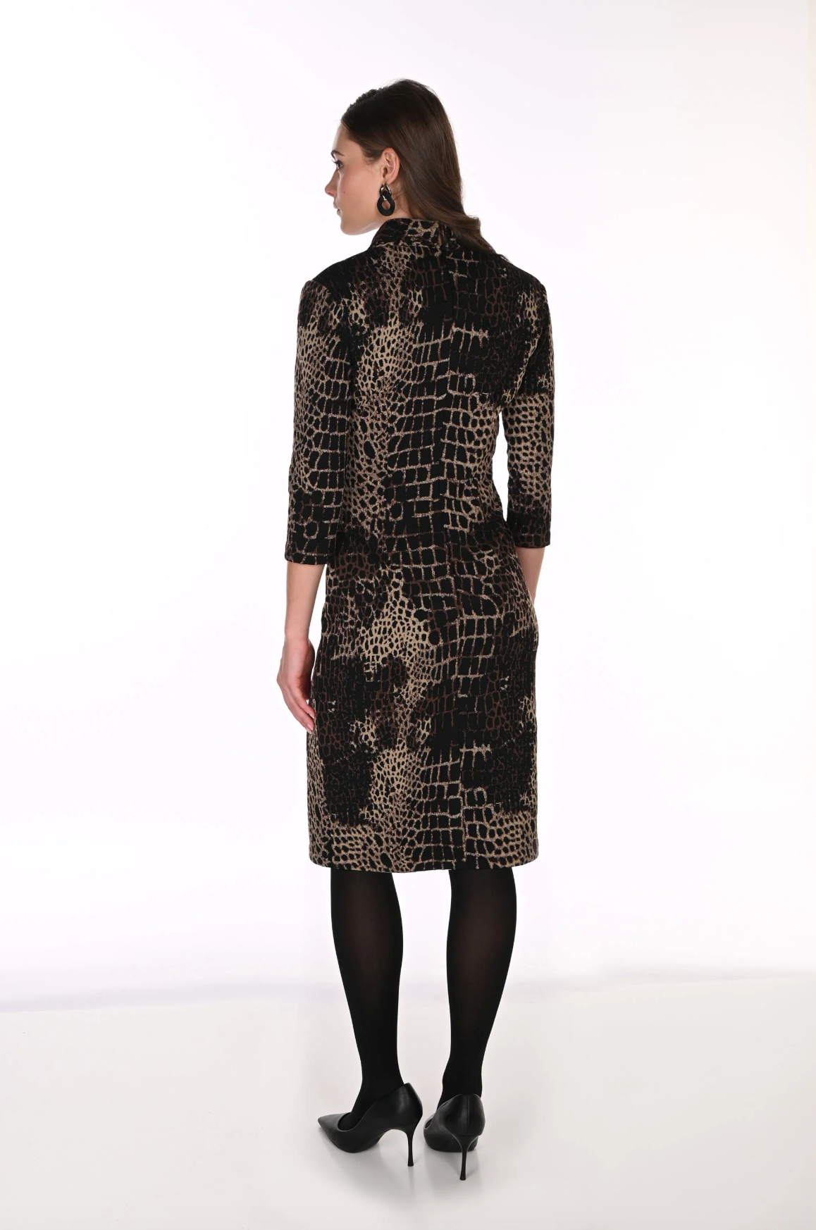 Avery Animal Wrap Dress