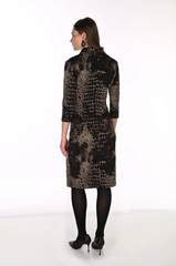 Avery Animal Wrap Dress