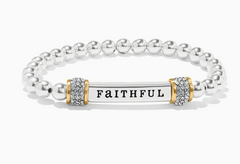 Meridian Two Tone Stretch Bracelet