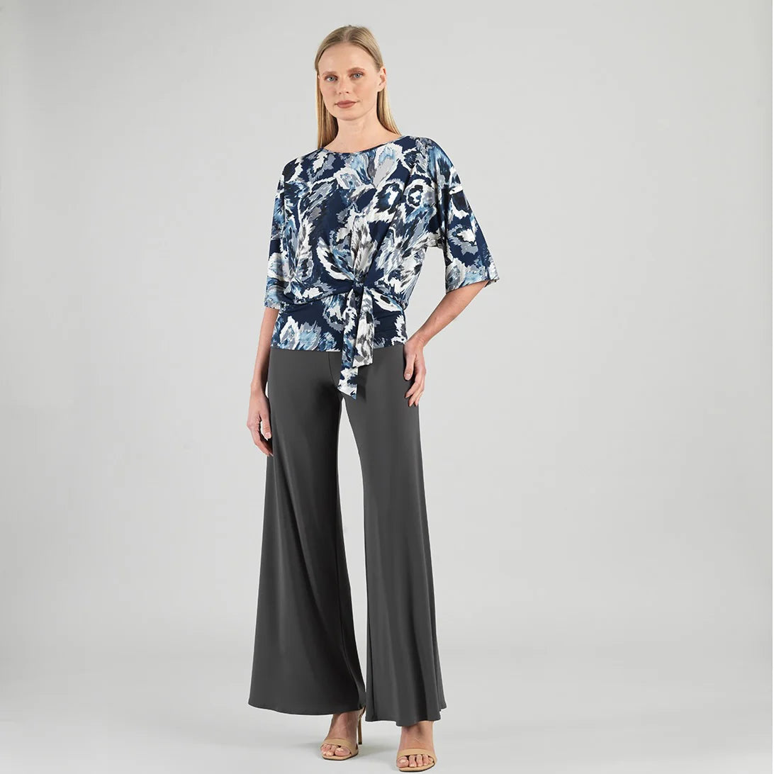 3/4 Sleeve Side Tie Top