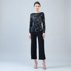 Floral Starlight Side Twist Top