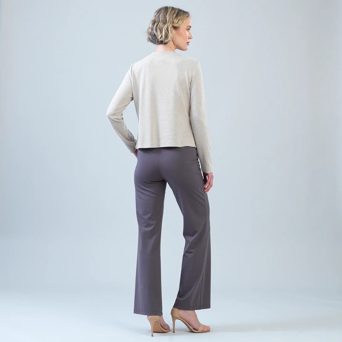 Asymmetrical Knit Stitch Overlay Sweater