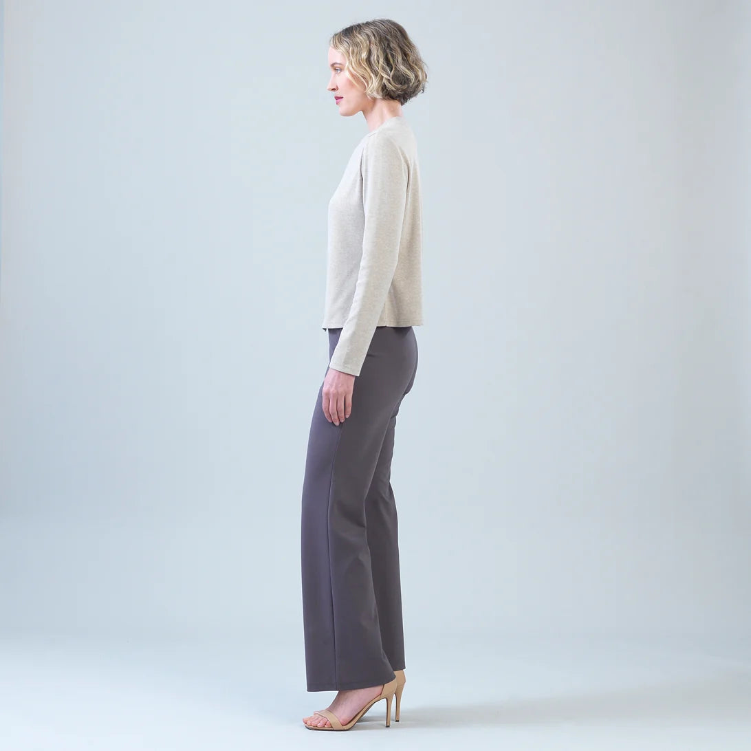 Asymmetrical Knit Stitch Overlay Sweater