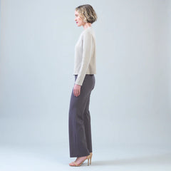 Asymmetrical Knit Stitch Overlay Sweater