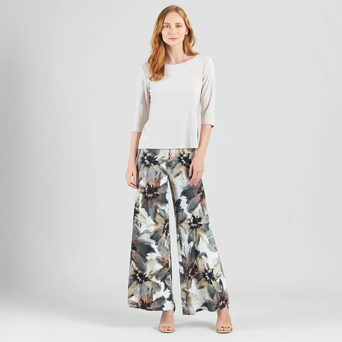 Floral Knit Palazzo Pant