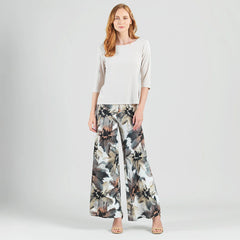Floral Knit Palazzo Pant