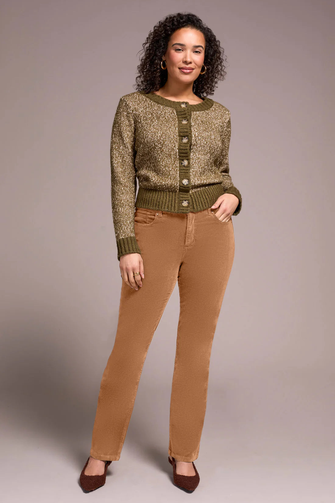 Straight Leg Stretch Cordoroy Pant