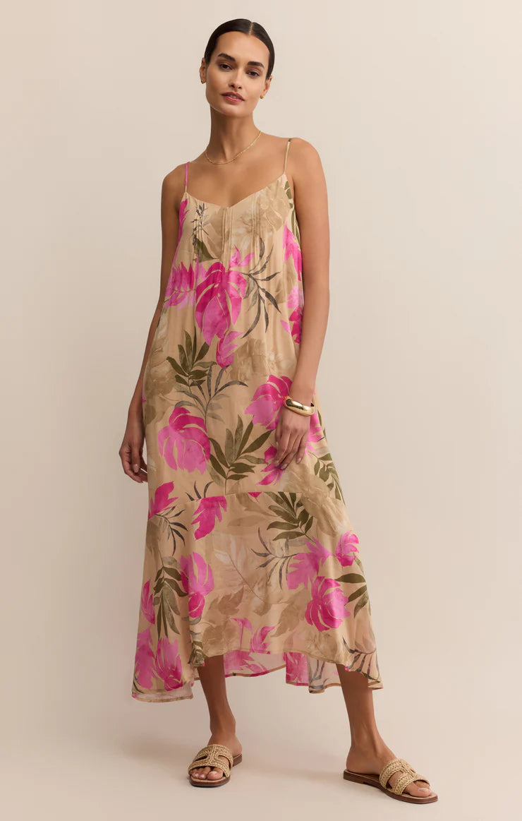 Benson Tropical Midi Dress