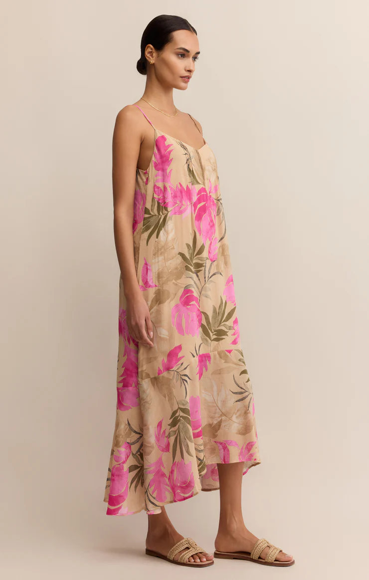 Benson Tropical Midi Dress