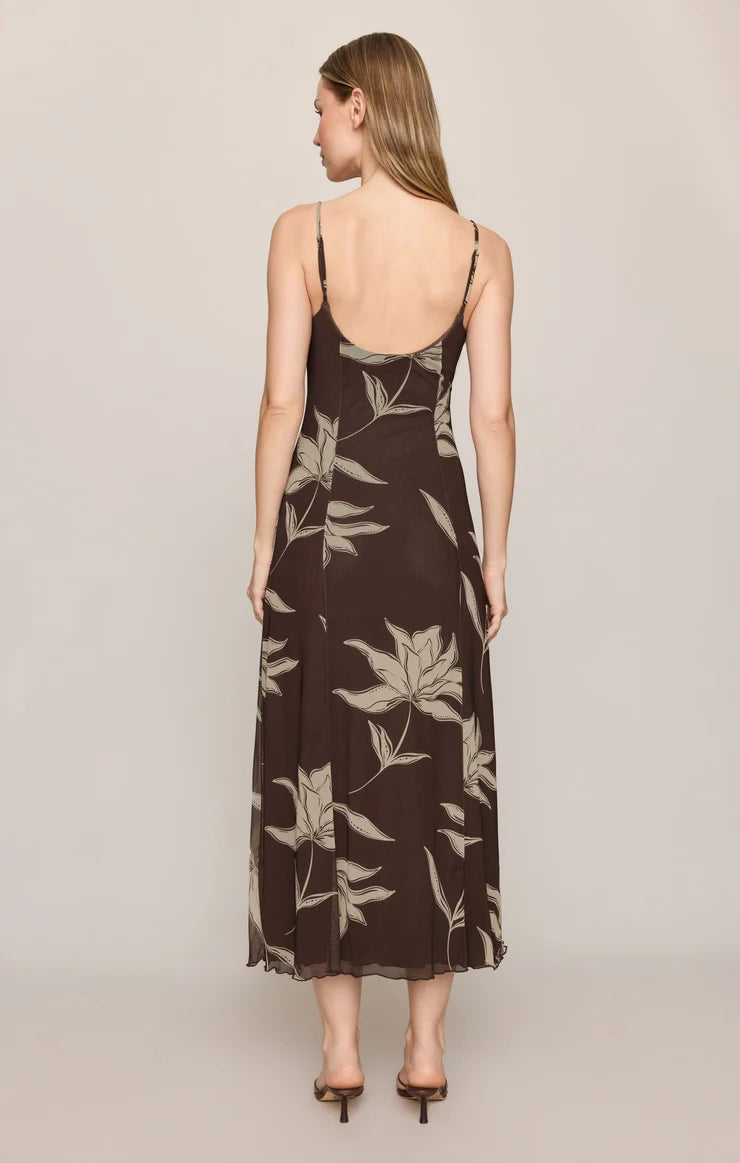 Charisma Floral Mesh Midi Dress