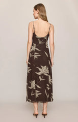 Charisma Floral Mesh Midi Dress