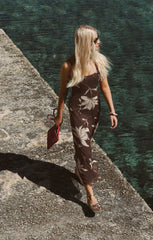 Charisma Floral Mesh Midi Dress
