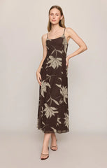 Charisma Floral Mesh Midi Dress