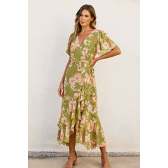 Floral Wrap Dress