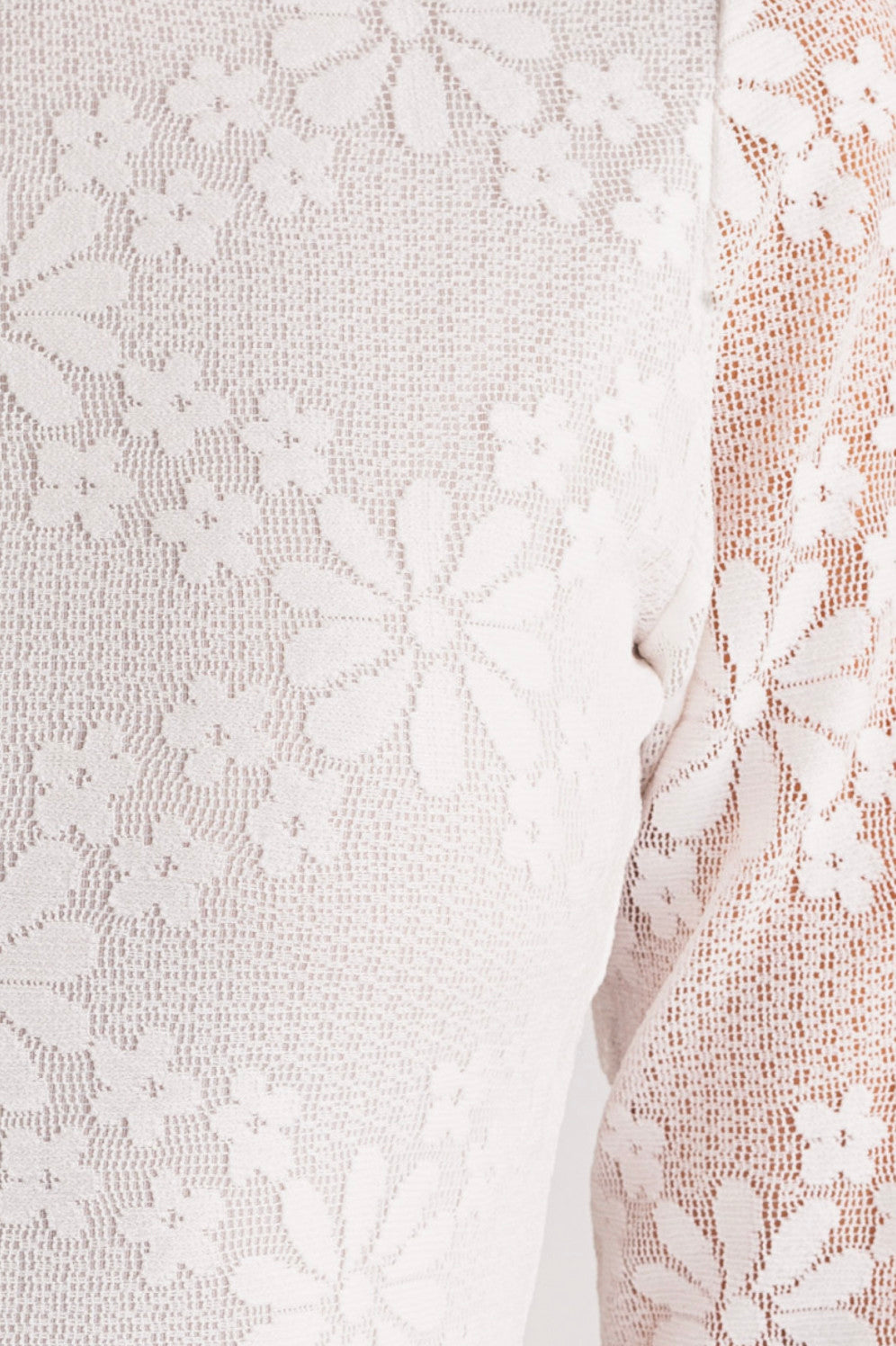 Le Lis Long Sleeve Sheer Lace Open Back Mini Dress