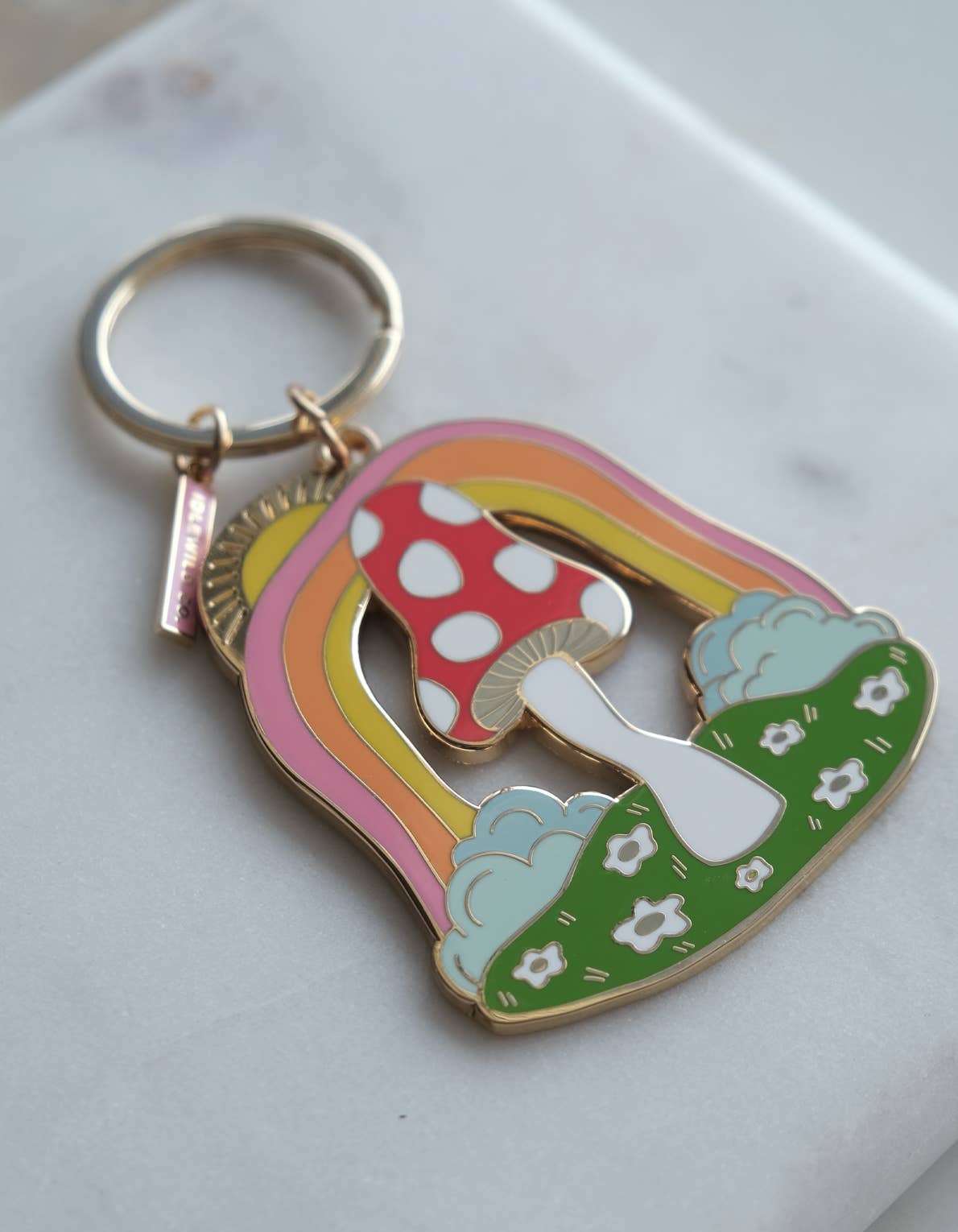 Enamel Keychain | Magic Mushroom