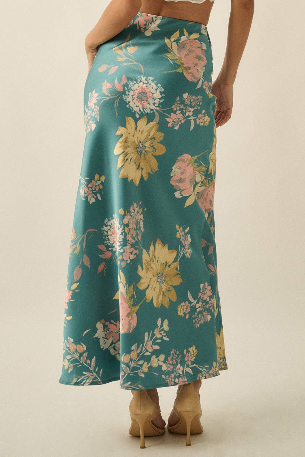 Floral Print Maxi Skirt