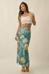 Floral Print Maxi Skirt