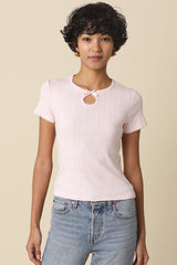Keyhole Ribbon Top