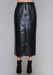 Faux Leather Skirt