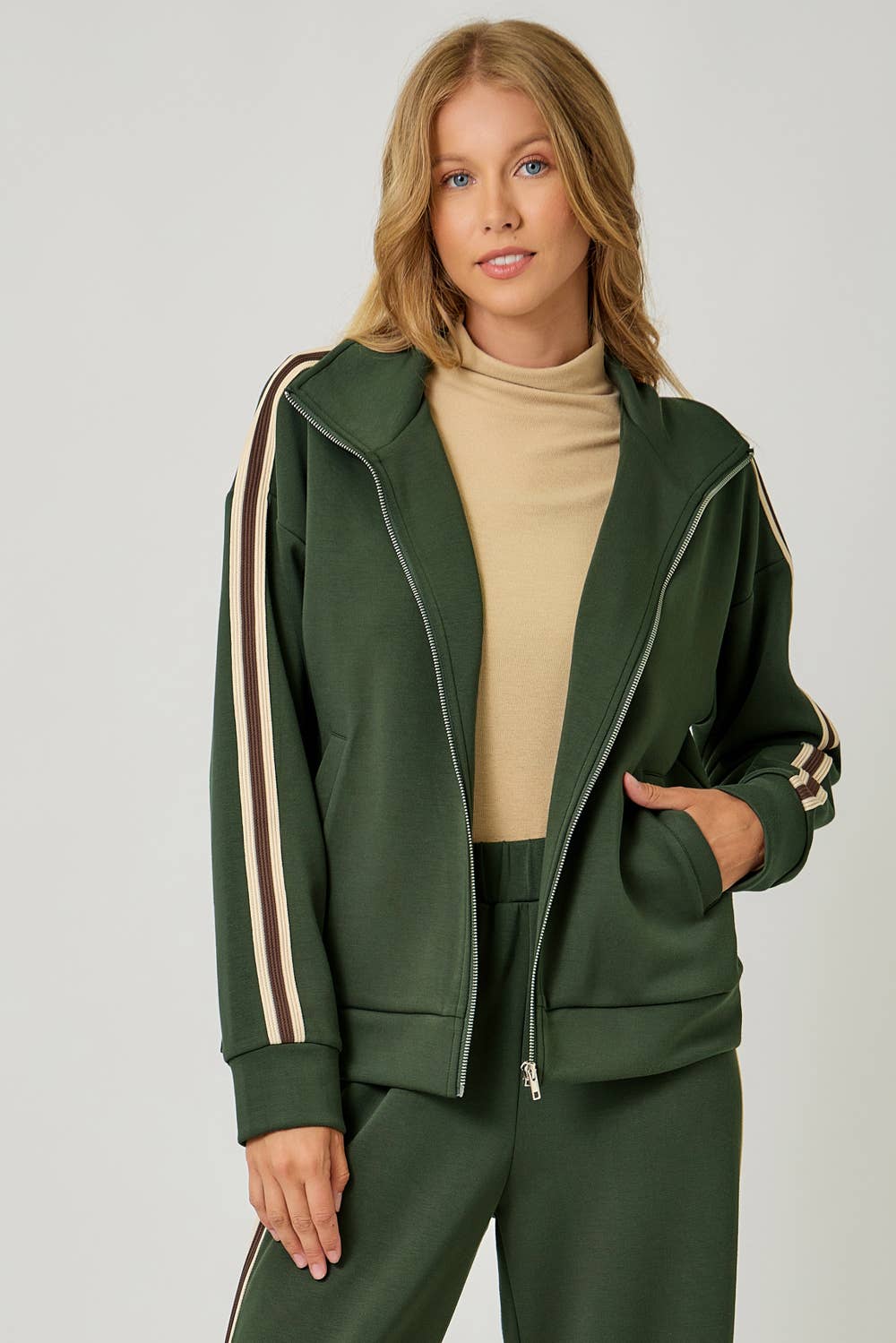 Striped Tracksuit Jacket