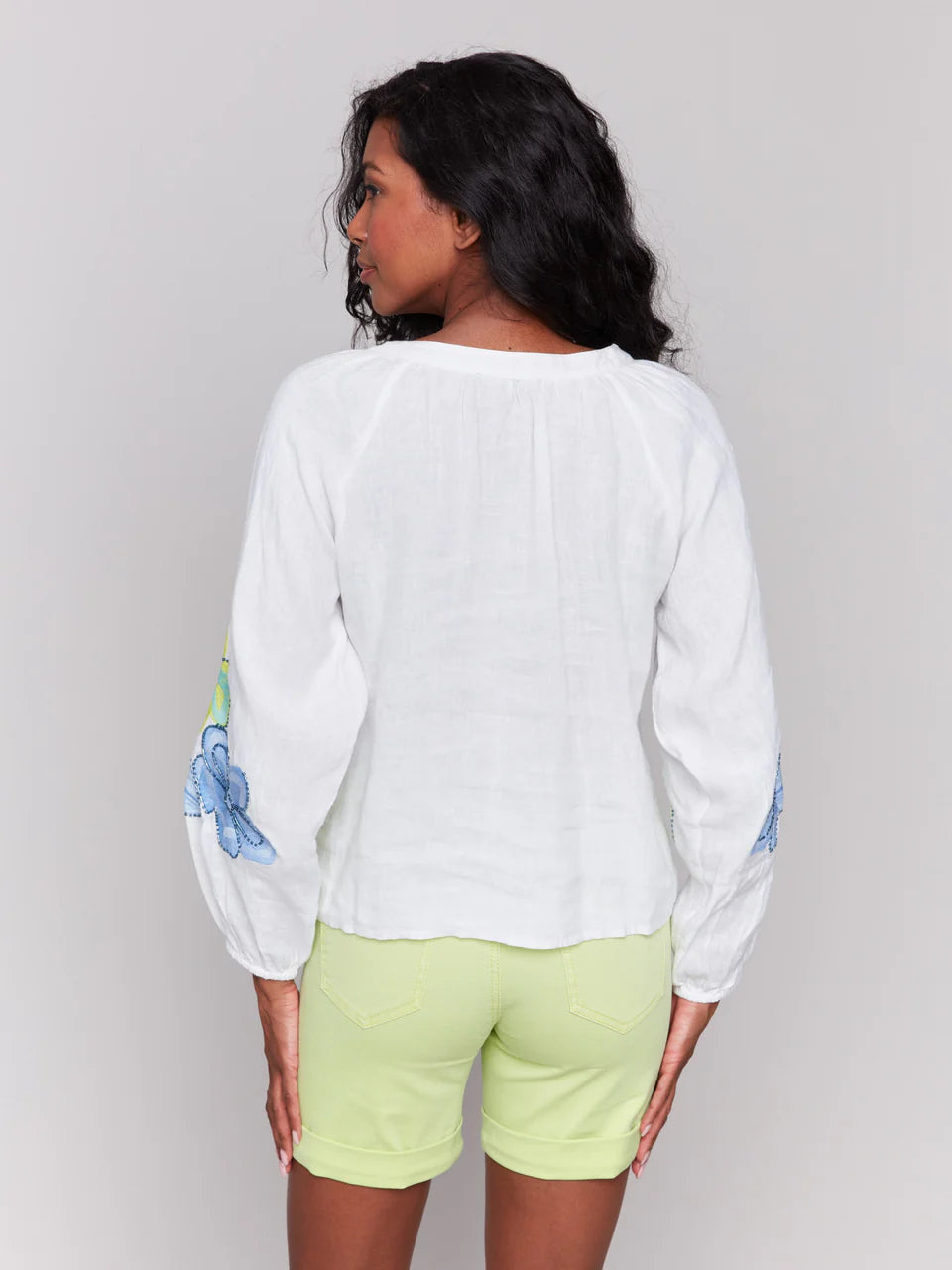 Long Flower Sleeve Anis Blouse