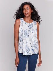 Printed Sleeveless Blouse