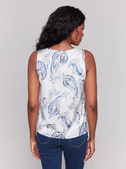Printed Sleeveless Blouse