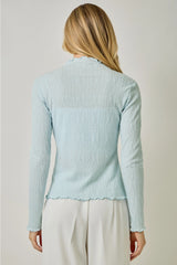Long Sleeve Mock Neck Top