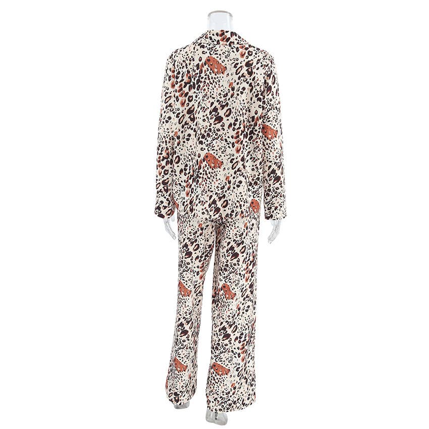 Animal Print Two Piece Set