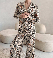 Animal Print Two Piece Set