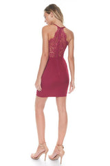 Sleeveless Crochet Short Dress