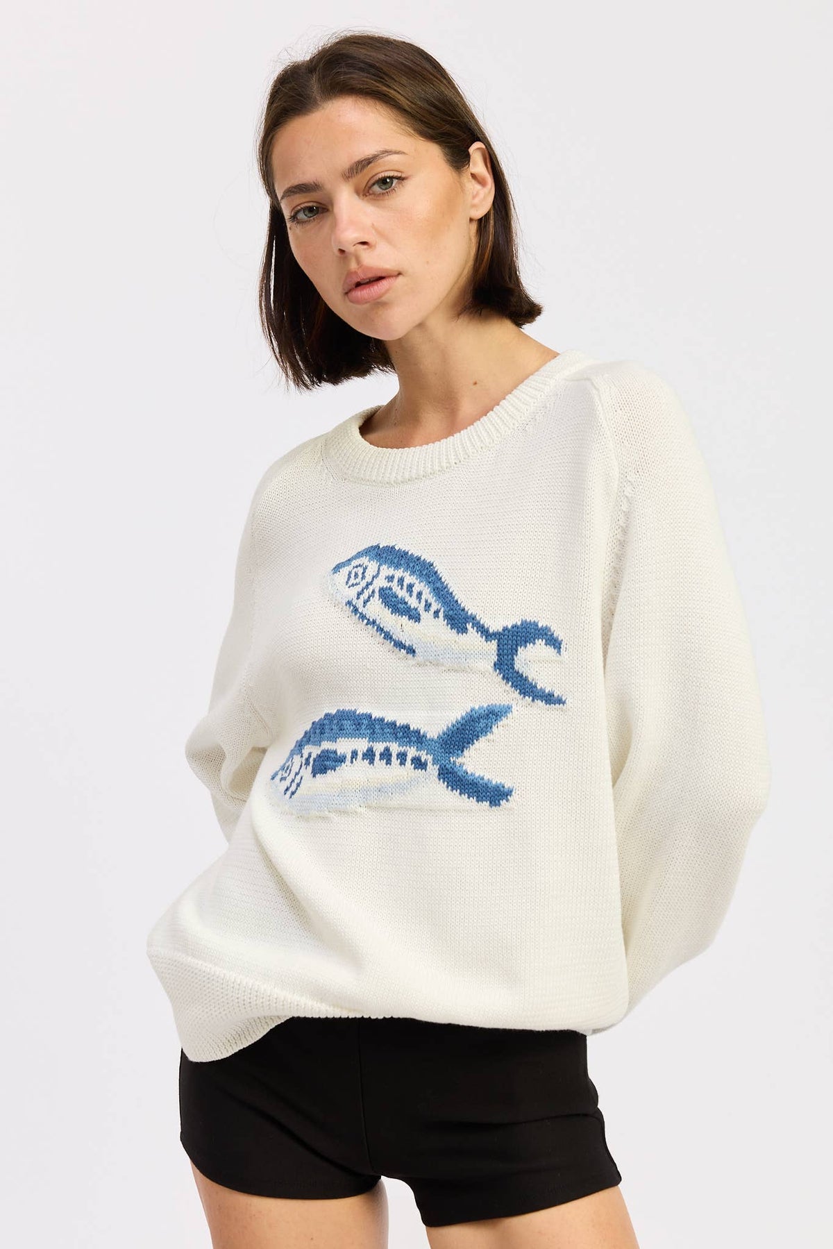 LongSleeve Knit Sardine Sweater