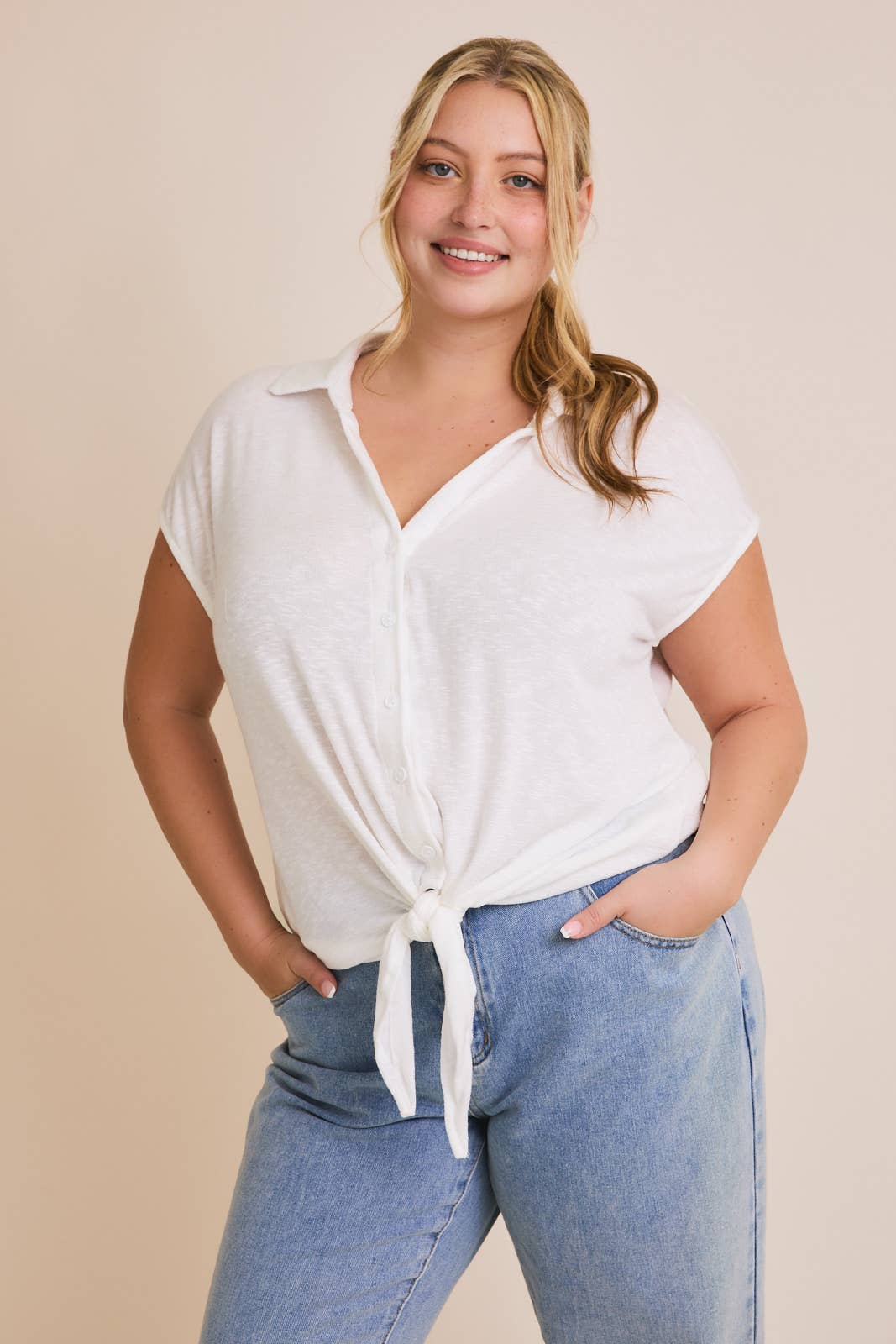 Tie Front Top