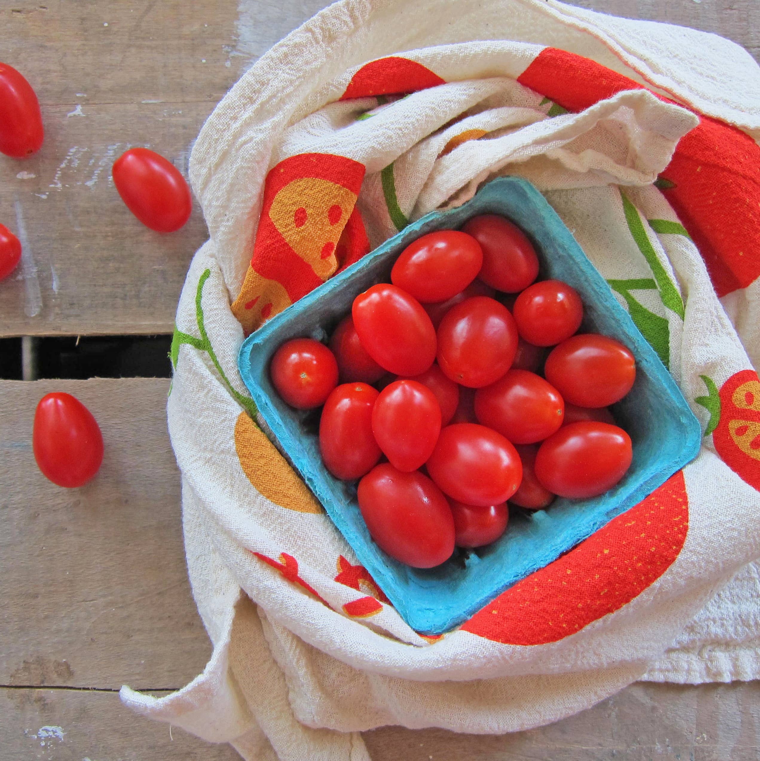 Poppy Patch (Poppies, Basil) - Tea Towel Set