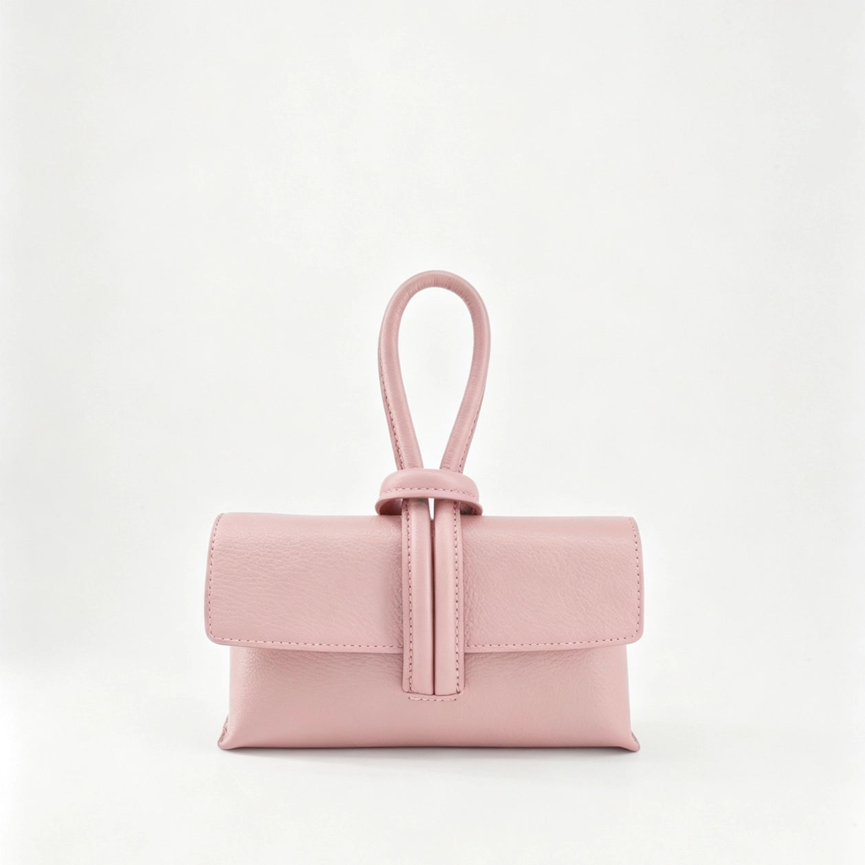 Genuine Togo Leather Clutch w/ Strap