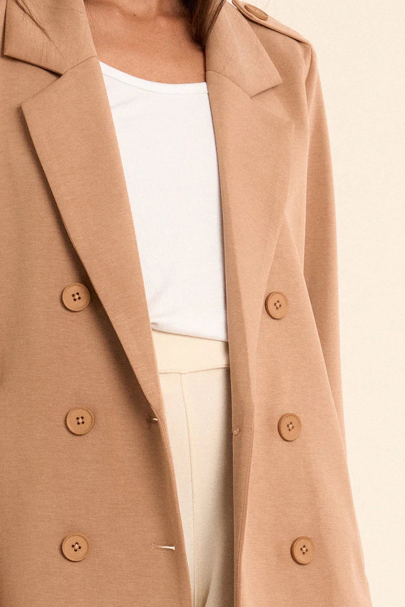 Long Double Button Down Coat
