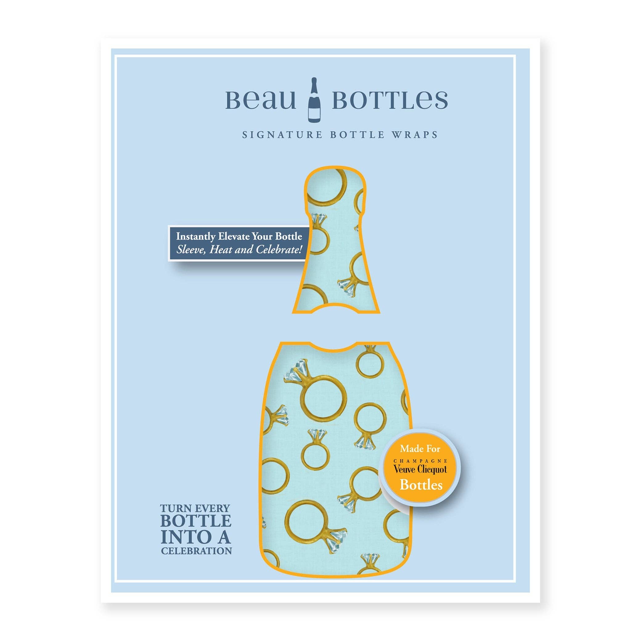 Beau Bottles Blue Engagement Ring - Champagne Collection