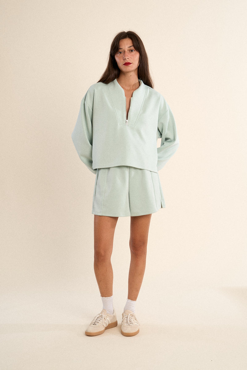 Edie Long Sleeve Zip Up