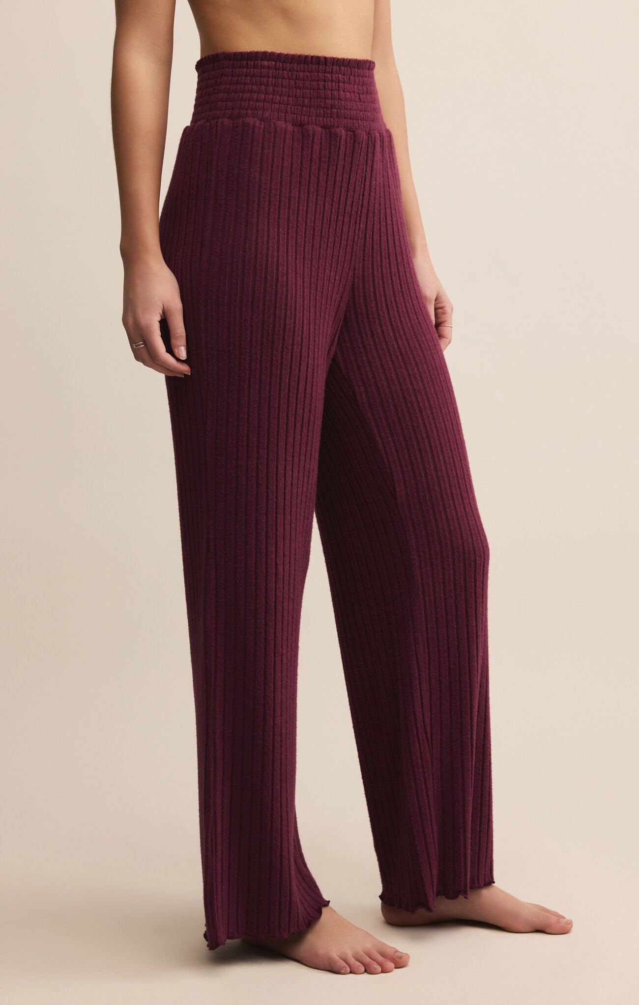 Dawn Smocked Rib Pant