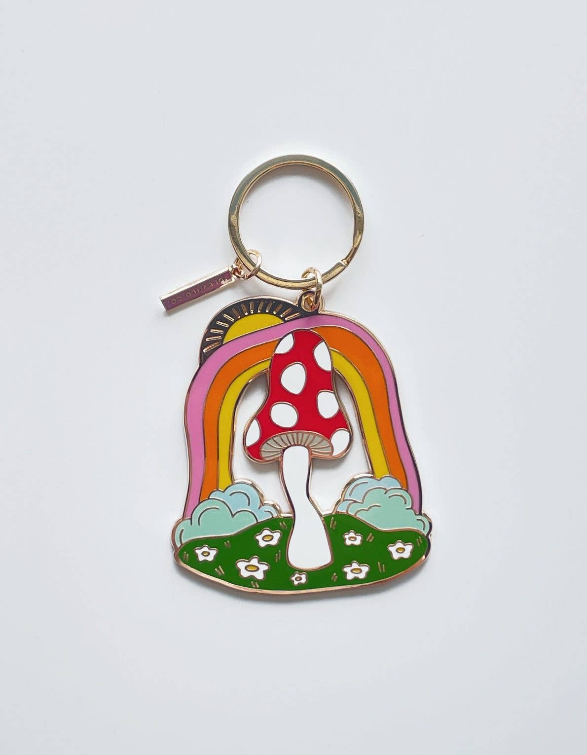 Enamel Keychain | Magic Mushroom
