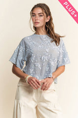Floral Mesh Top